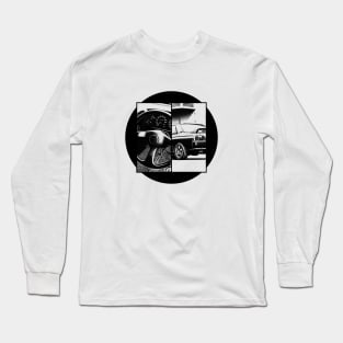 NISSAN SKYLINE GT-R R32 Black 'N White 5 Long Sleeve T-Shirt